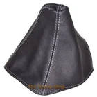FITS CADILLAC CTS V 2004-2007 SHIFT BOOT BLACK LEATHER GREY STITCHING