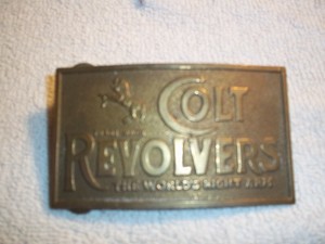 colt revolvers belt buckle tiffany