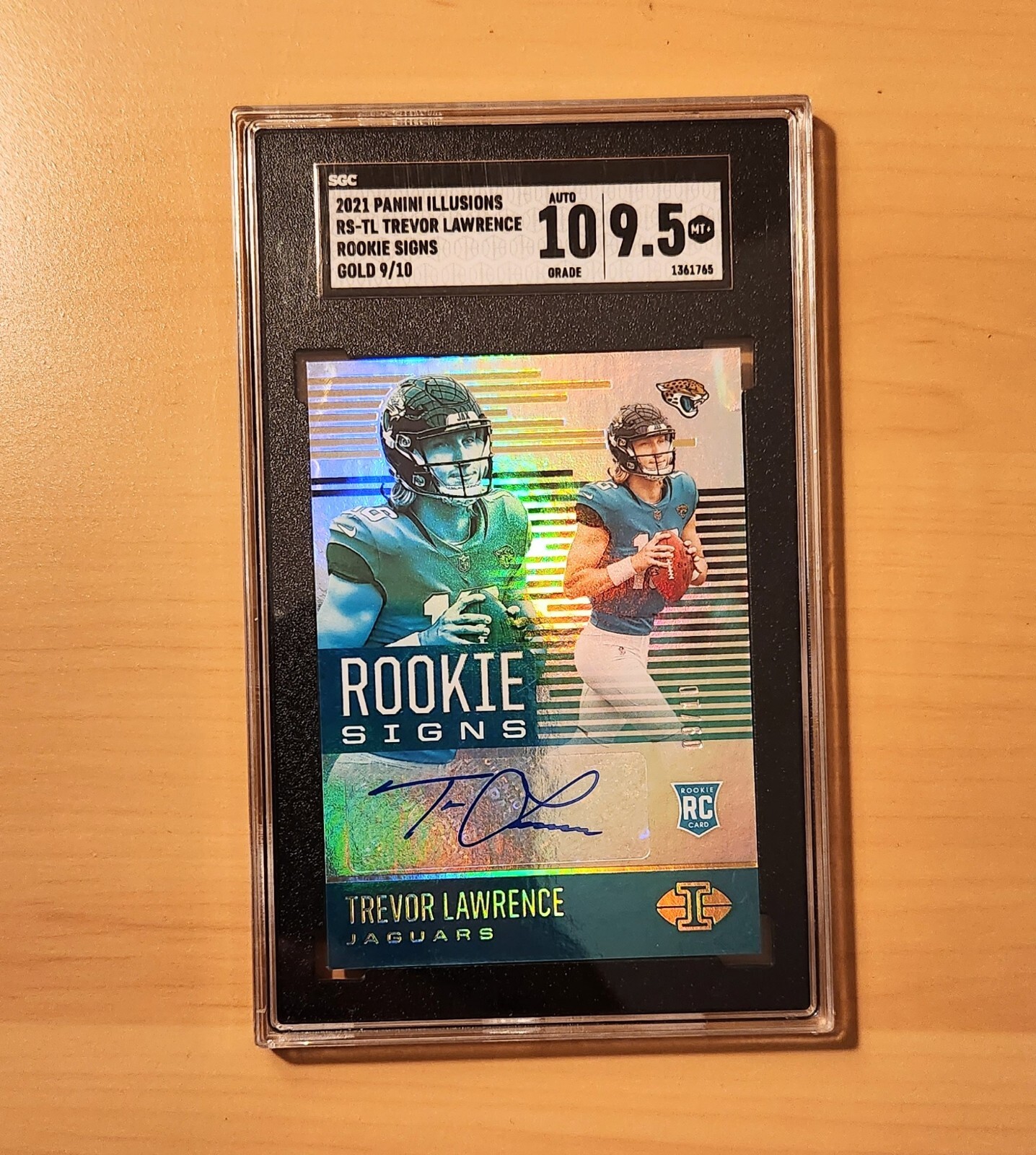 Trevor Lawrence Panini Illusions Rookie Signs #RSTL Black