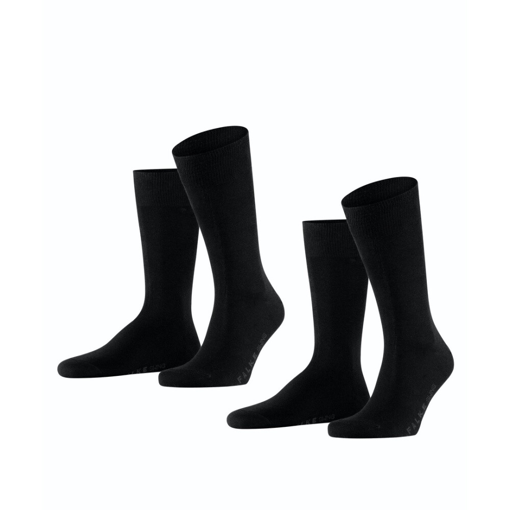 Falke 2-Pack Sock Swing Black 14633 - 3000 Basic Cotton