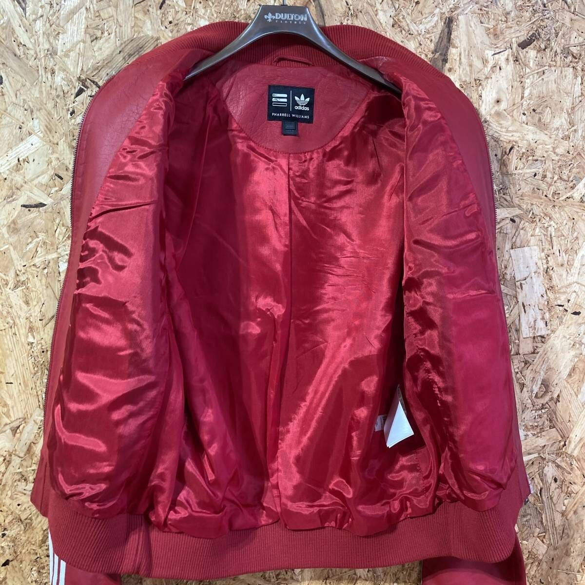 adidas PHARRELL WILLIAMS Leather Track JacketM Collaboration adidas PHARRELL WILLIAMS Leather Track JacketM Collaboration