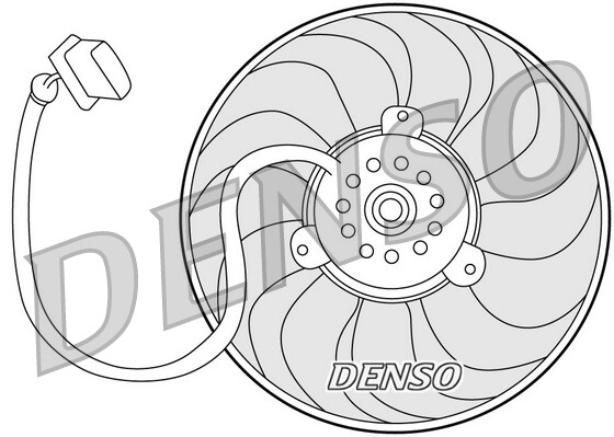 DENSO DER32004 Fan, radiator for AUDI,SKODA,VW