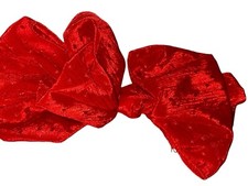 Vintage Red Hair Bow Clip Accessory - Made in France - 6.75  