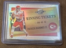 PATRICK MAHOMES II 2020 CONTENDERS OPTIC WINNING TICKETS SILVER PRIZM #WT1