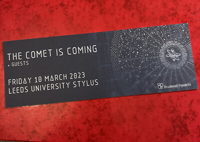 THE COMET IS COMING Promo Souvenir Gig Flyer Leeds University 10 March 2023