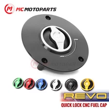 CNC Silver Quick Lock Fuel Cap For SFV 650 09 10 11 12 13 14 15 16