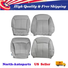 Driver Passenger Bottom Top Leather Gray Seat Cover For 10-13 Buick LaCrosse