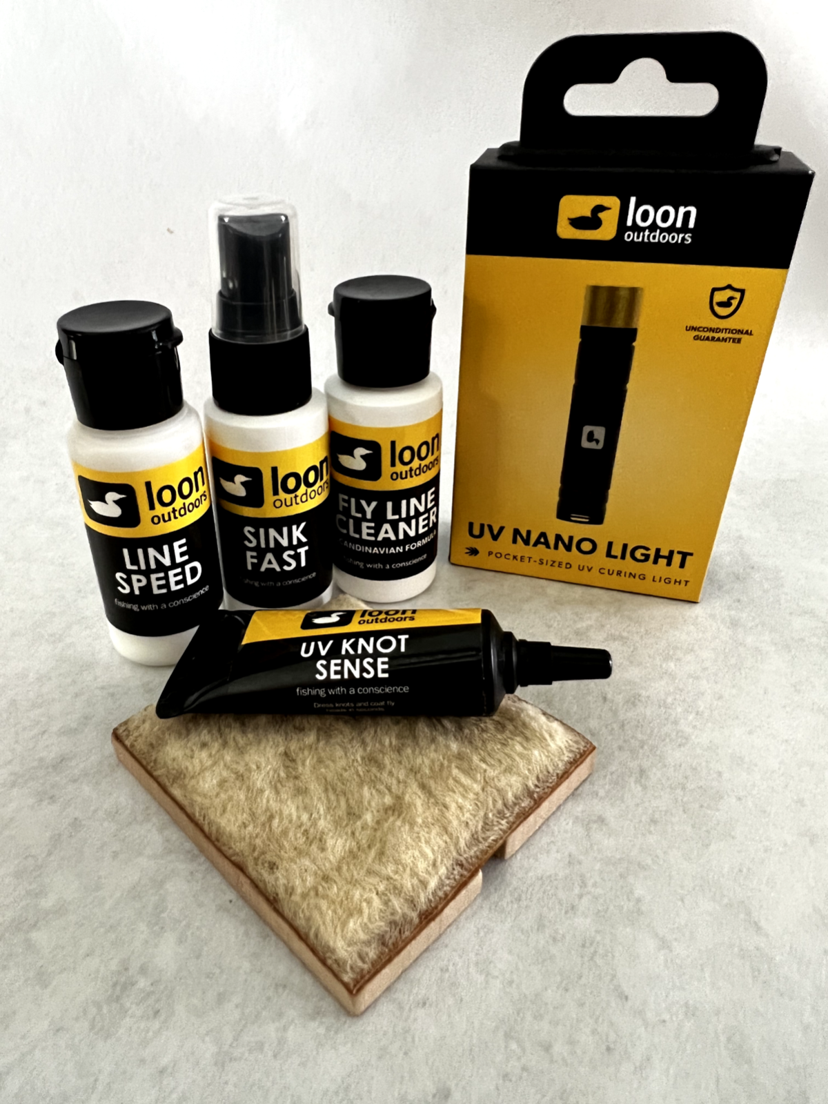 Loon 7-pc Bundle Pack Fly Fishing Line Kit / UV Knot Sense & More / Fly tying