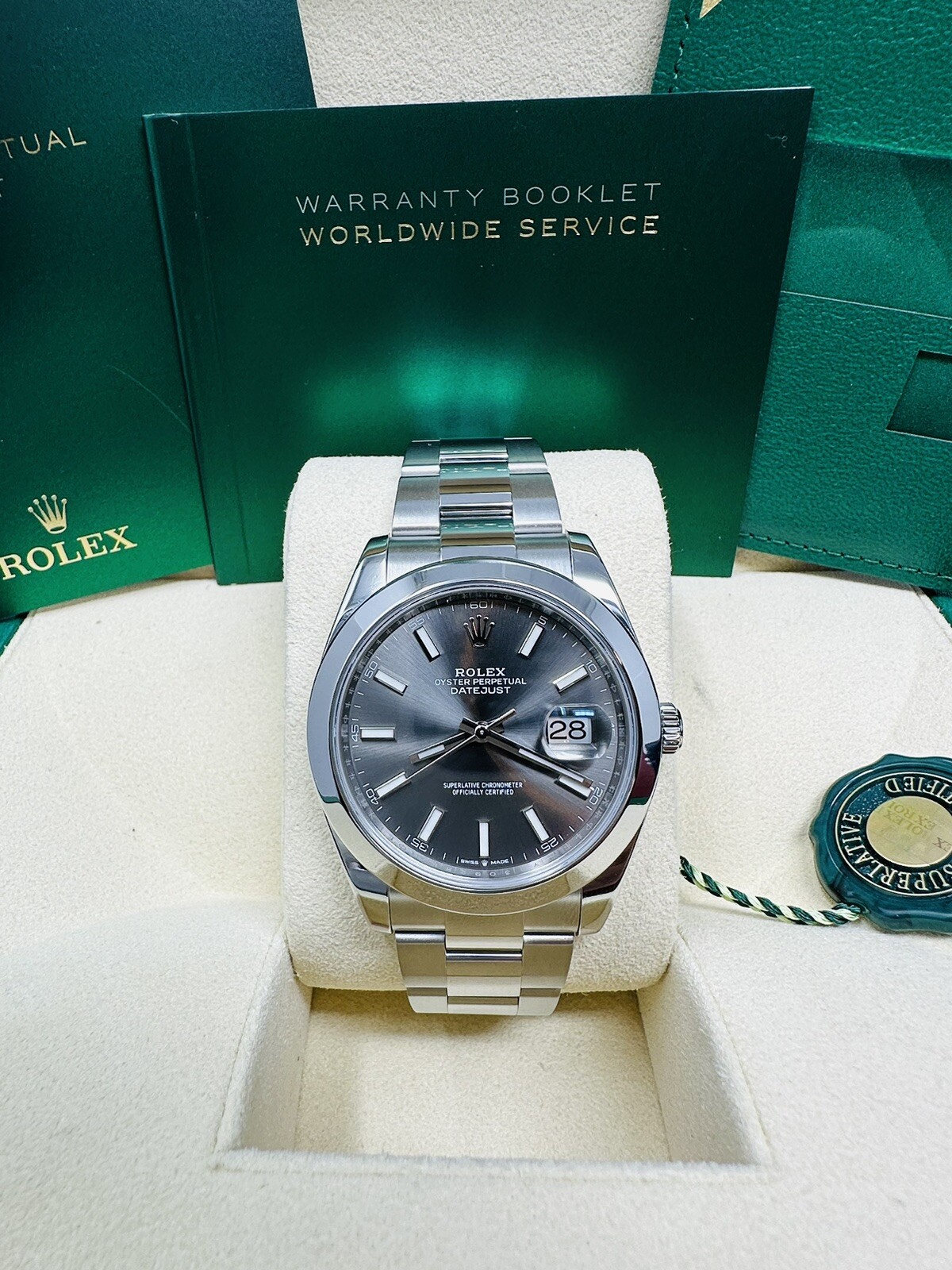 Rolex Datejust 41MM Rhodium Dial Oyster Bracelet 126300