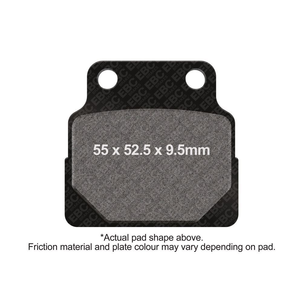 EBC Motorcycle Brake Pads (5) Rear Left Honda CB 450 DX-K 1989 - 1992