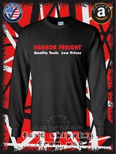 New Harbor Freight Tools Logo Men's Long Sleeve T-Shirt American Davis34 Tee