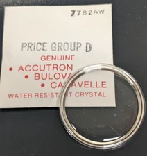 Genuine NEW Bulova Accutron 7782 Watch Crystal Armored Ring Part# 7782AW