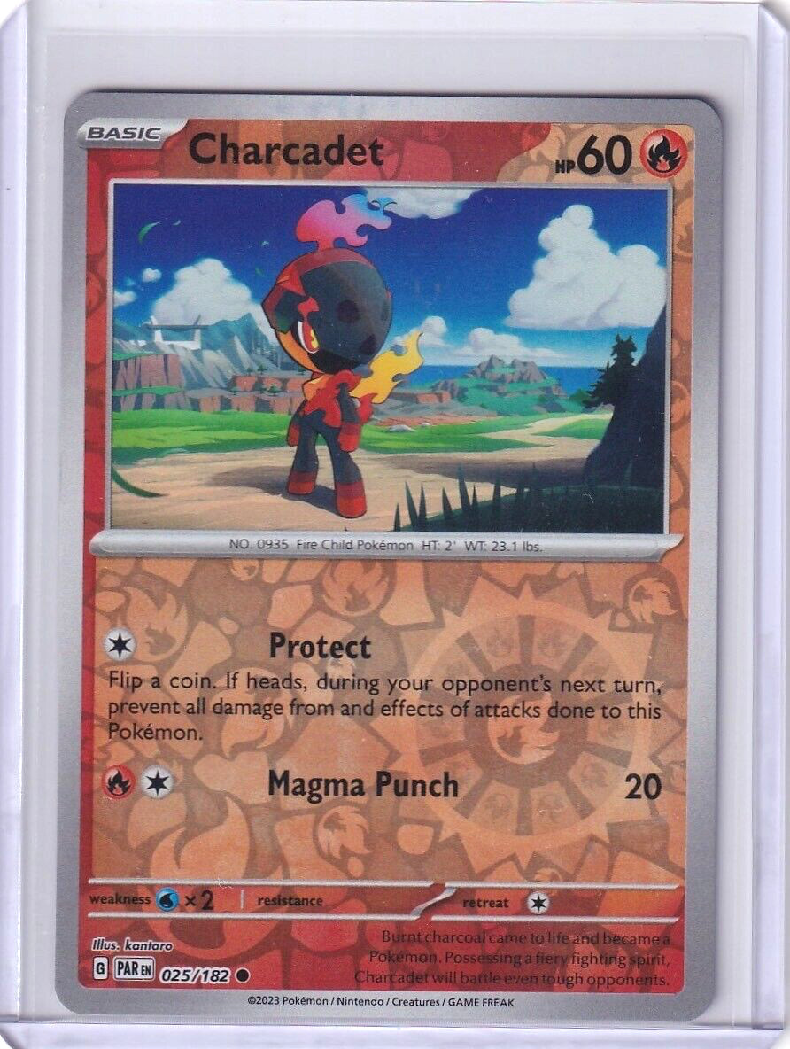 Charcadet Reverse Holo #25 Pokemon TCG Paradox Rift 2023 