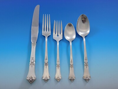 Stately by State House Sterling Silver Flatware Set for 6 Service
