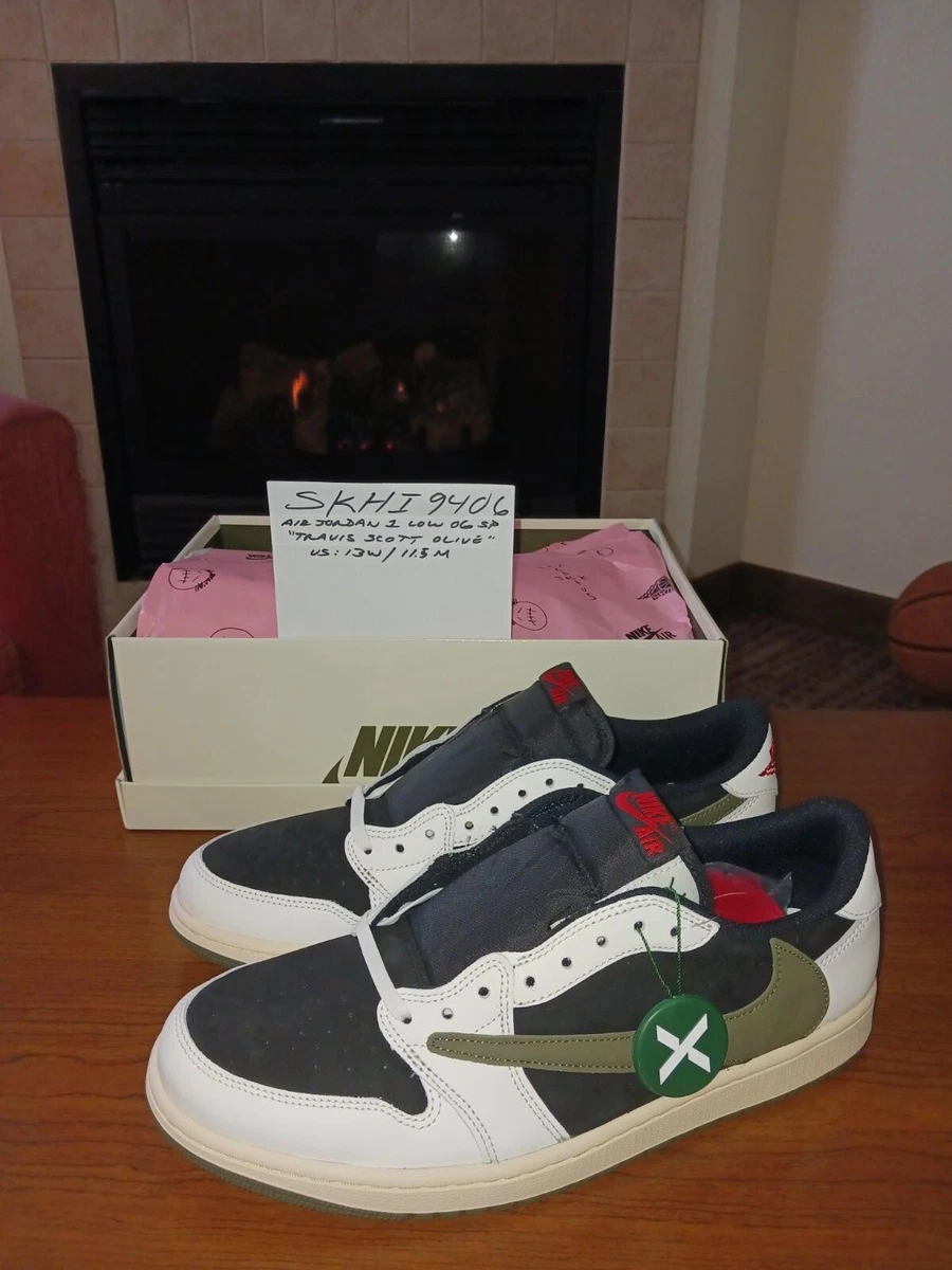 Jordan 1 Retro OG x Travis Scott Low Olive Sz 13W/11.5M | eBay
