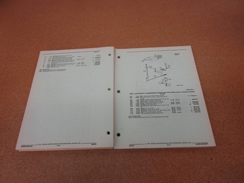 1992 Pontiac Sunbird illustrated parts book catalog manual - Picture 6 of 7