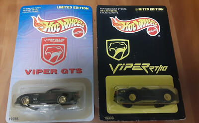 2x Hot Wheels Dodge Viper GTS Viper RT/10 Limited Editions Viper