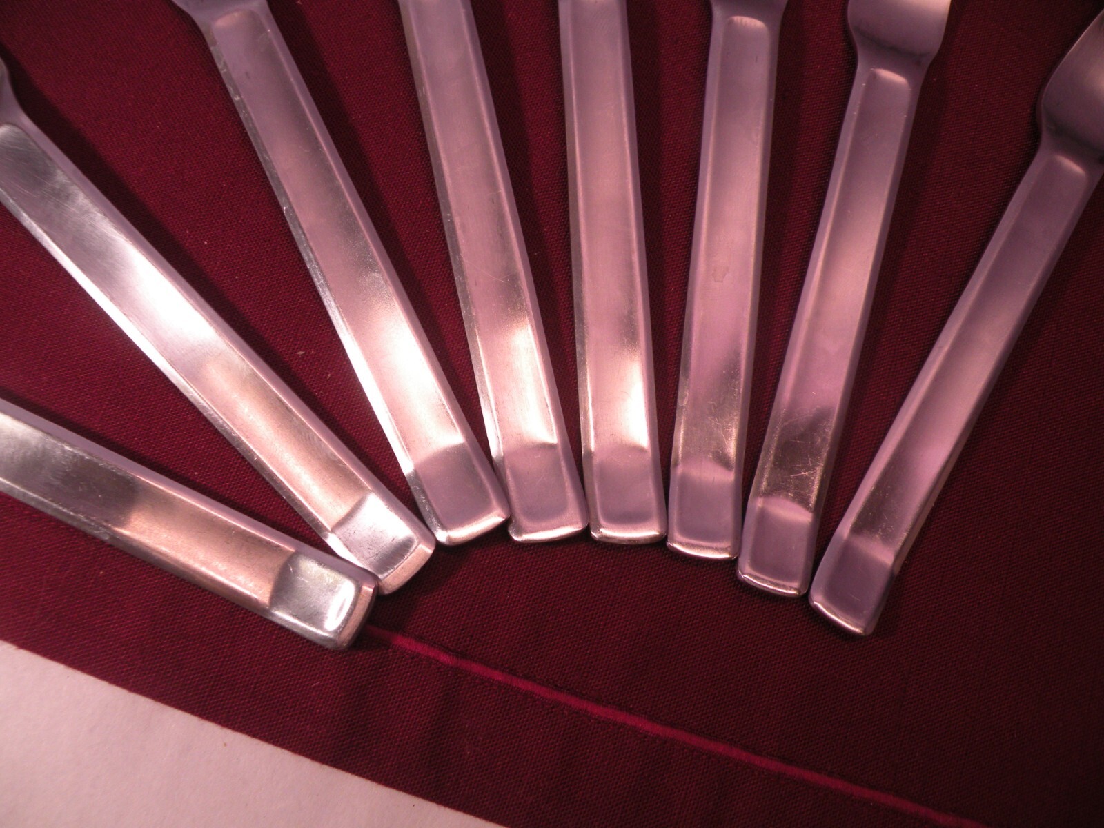 Set Of 8 IKEA POEM Dinner Forks Stainless Flatware 8 1/8 GF2 eBay