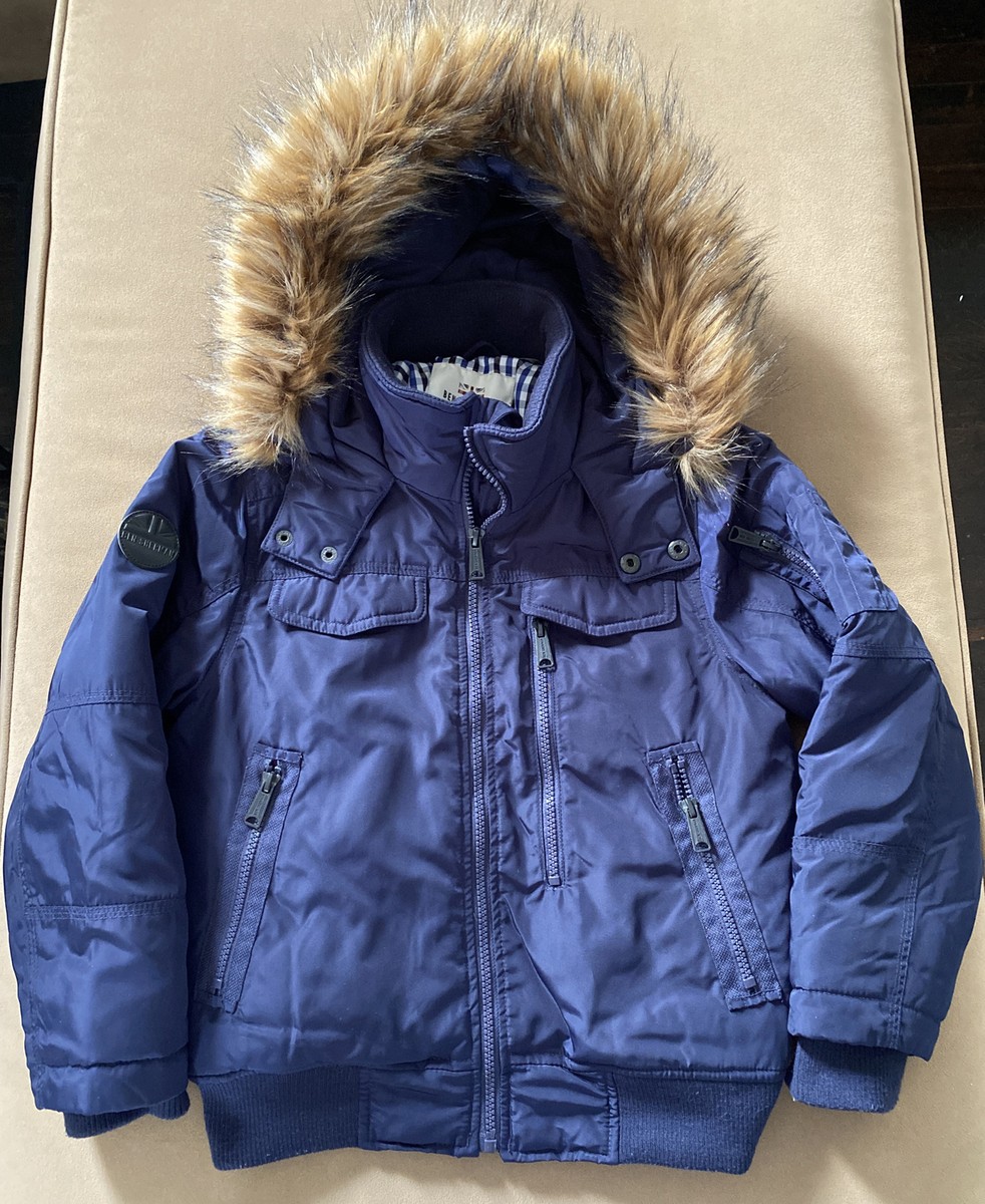 Ben Sherman Boy size winter coat navy UK