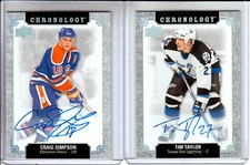  2018-19 Chronology Franchise History Autographs Craig Simpson - Edmonton Oilers