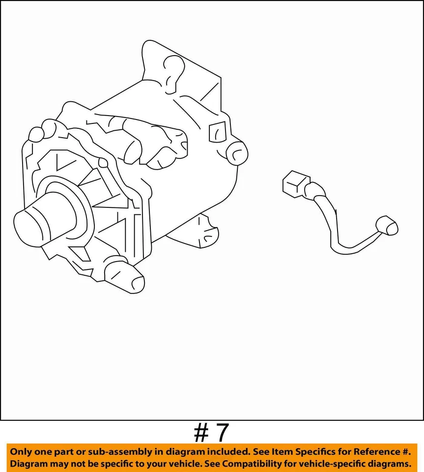 Used A/C Compressor fits: 2007 Mitsubishi Eclipse 3.8 Grade A - Image 4 of 4