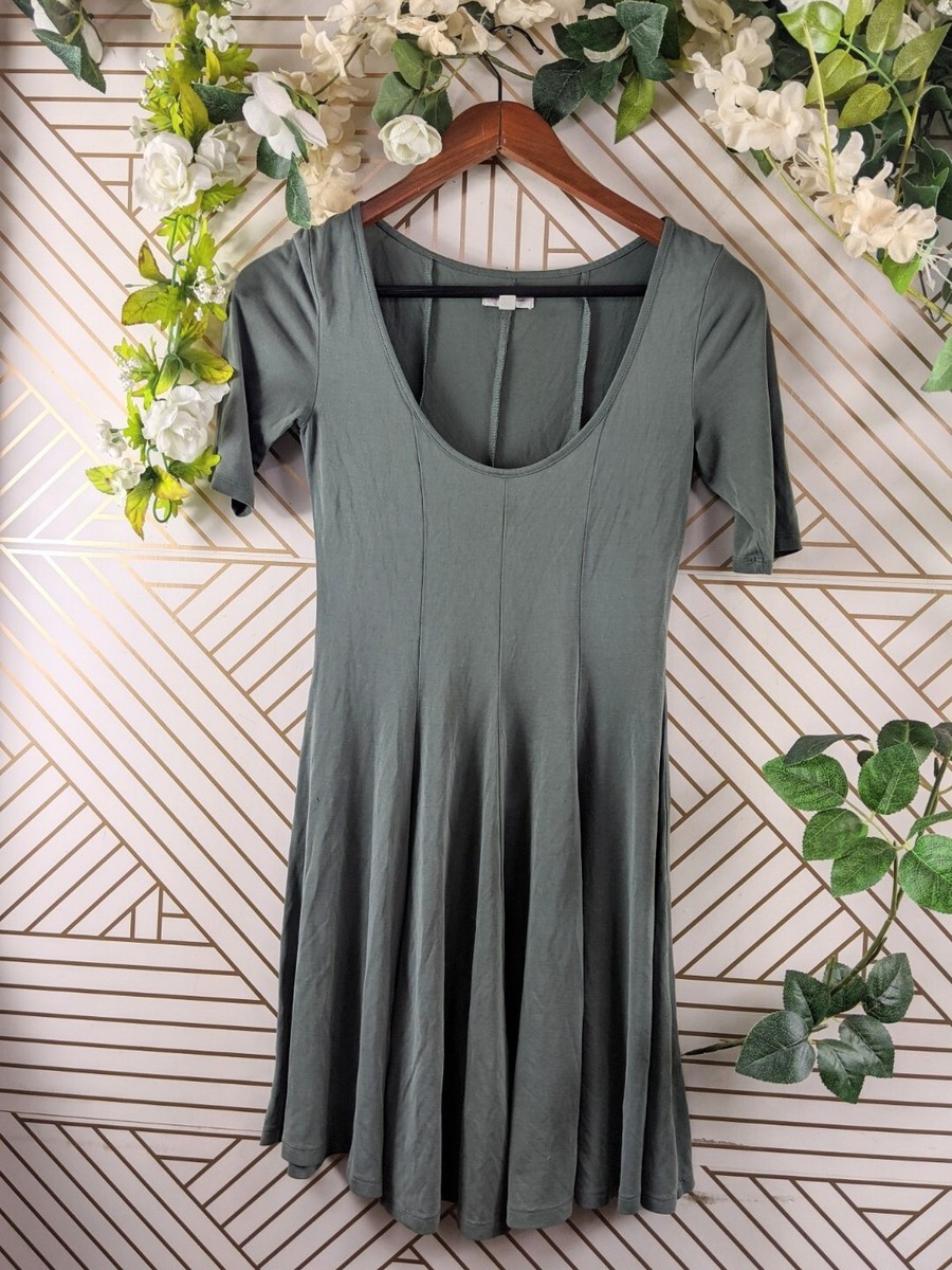 silence and noise green dress Urban Outfitters