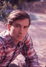 Anthony Perkins 1960s Preppy Plaid Shirt Photo Shoot Original 2 1/4 Transparency