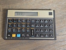 Hewlett Packard HP 12C Financial Calculator Vintage Gold Tone Tested  Works