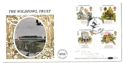 20/5/1986 UK GB FDC - Species at Risk - The Wildfowl Trust - Slimbridge Special