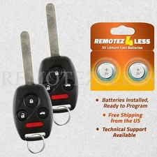 for 2003 2004 2005 2006 2007 Honda Accord Keyless Remote Car Entry Key Fob Pair