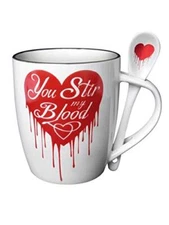 You Stir My Blood Mug and Spoon Set