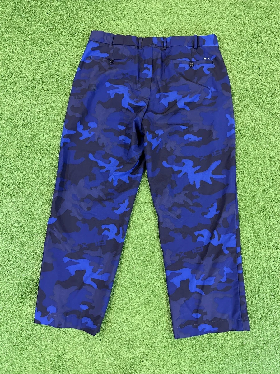 Ralph Lauren RLX Golf Blue Camo Performnce Pants Mens 38 X 28