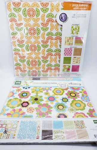 K * I  Memories & Making Memories Whimsy Scrapbook Paper and Kit Lot of 2 