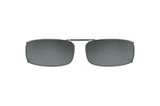 Solar Shield Clip-on Polarized Sunglasses (Size 54 Rec 8 - Gun Metal Full Frame)