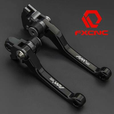 FXCNC CNC Pivot Clutch Brake Lever Dirtbike For RMZ250 07-22 RMZ450 05-22 Black