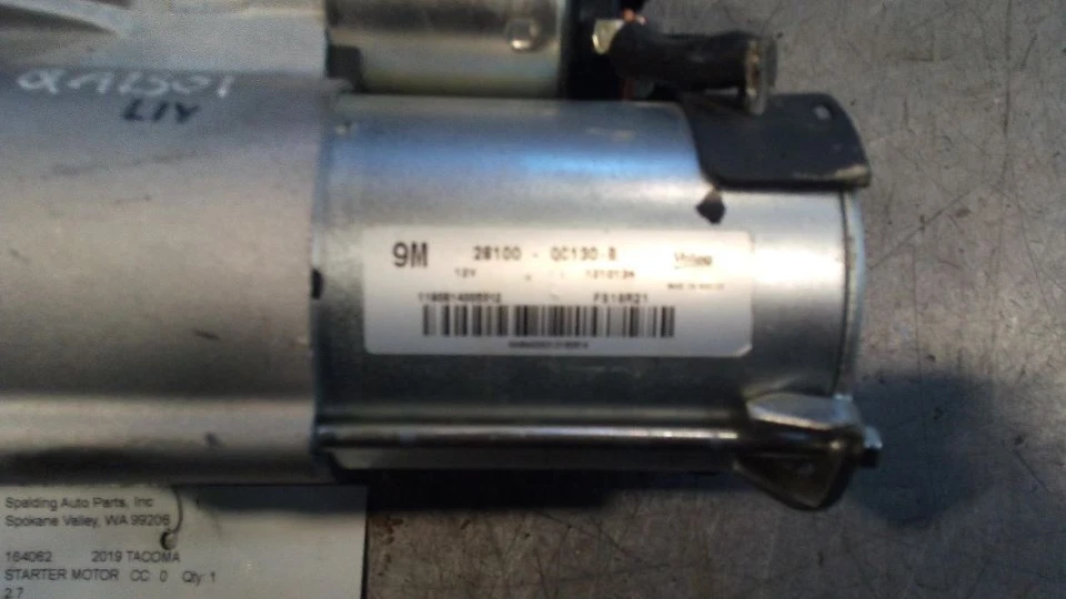 Engine Starter Motor 4 Cylinder 2TRFE Engine 16-18 TACOMA 6776871 - Image 2 of 4