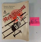RED BARON (SIT DOWN) - Arcade Game Manual + SUPLAMENT - ATARI - OEM Original