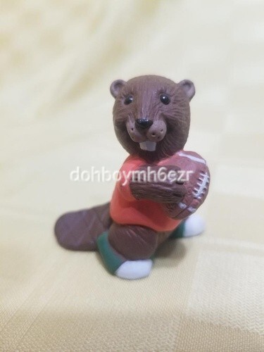 Hallmark Merry Miniatures 1991 Football Beaver - Picture 1 of 3