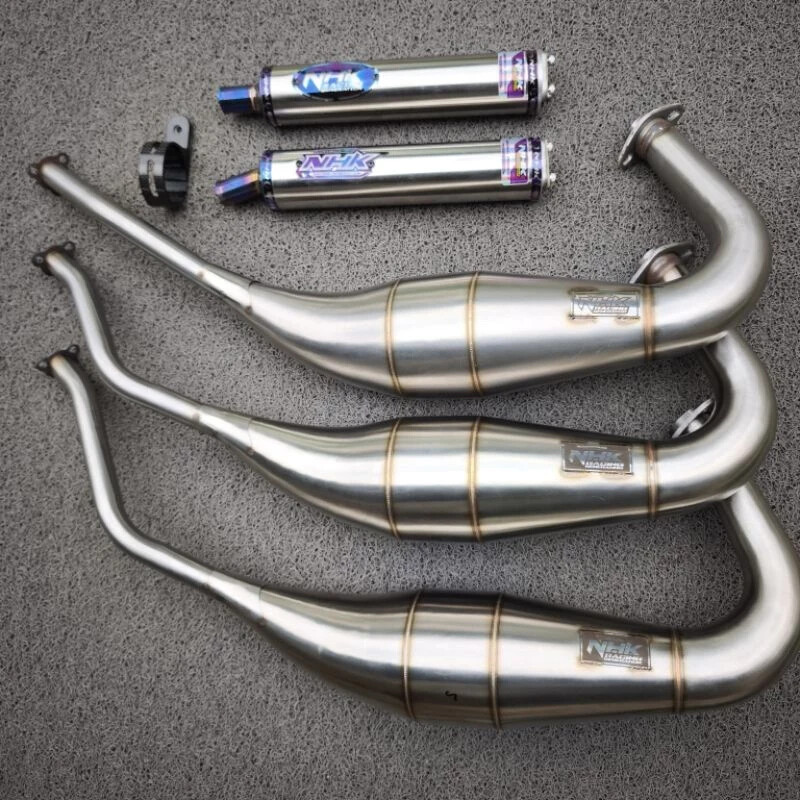 rinaNOISE マフラー SOUND EXHAUST SERIES Full 4 into 1 Exhaust Headers with Straight Pipe Muffler in