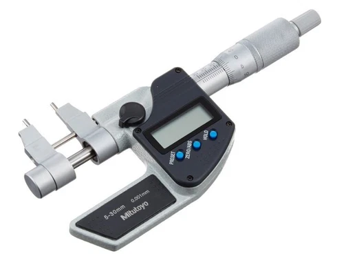 Mitutoyo 345-250-30 5-30mm 0.001mm Inside Micrometer - Satin-Chrome (IMP-30MX)