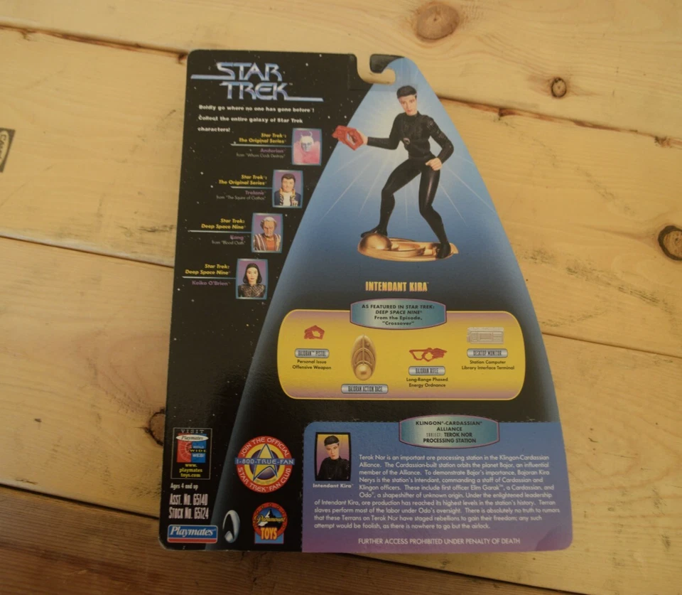 Figura de acción Playmates Star Trek Deep Space Nine Warp Factor S4 Intendant Kira Foto 3 de 3