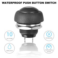 Push Button Waterproof Durable 2 Pin Starter Boat Horn Small Momentary Switch