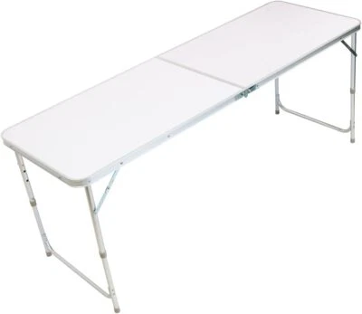 4FT Portable Folding Aluminium Camping Table Outdoor Garden Party Picnic BBQ - Image 1 of 4