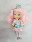 VTG HASBRO MOON DREAMERS CRYSTAL STARR DOLL PINK HAIR  6" NO SHOES 1986