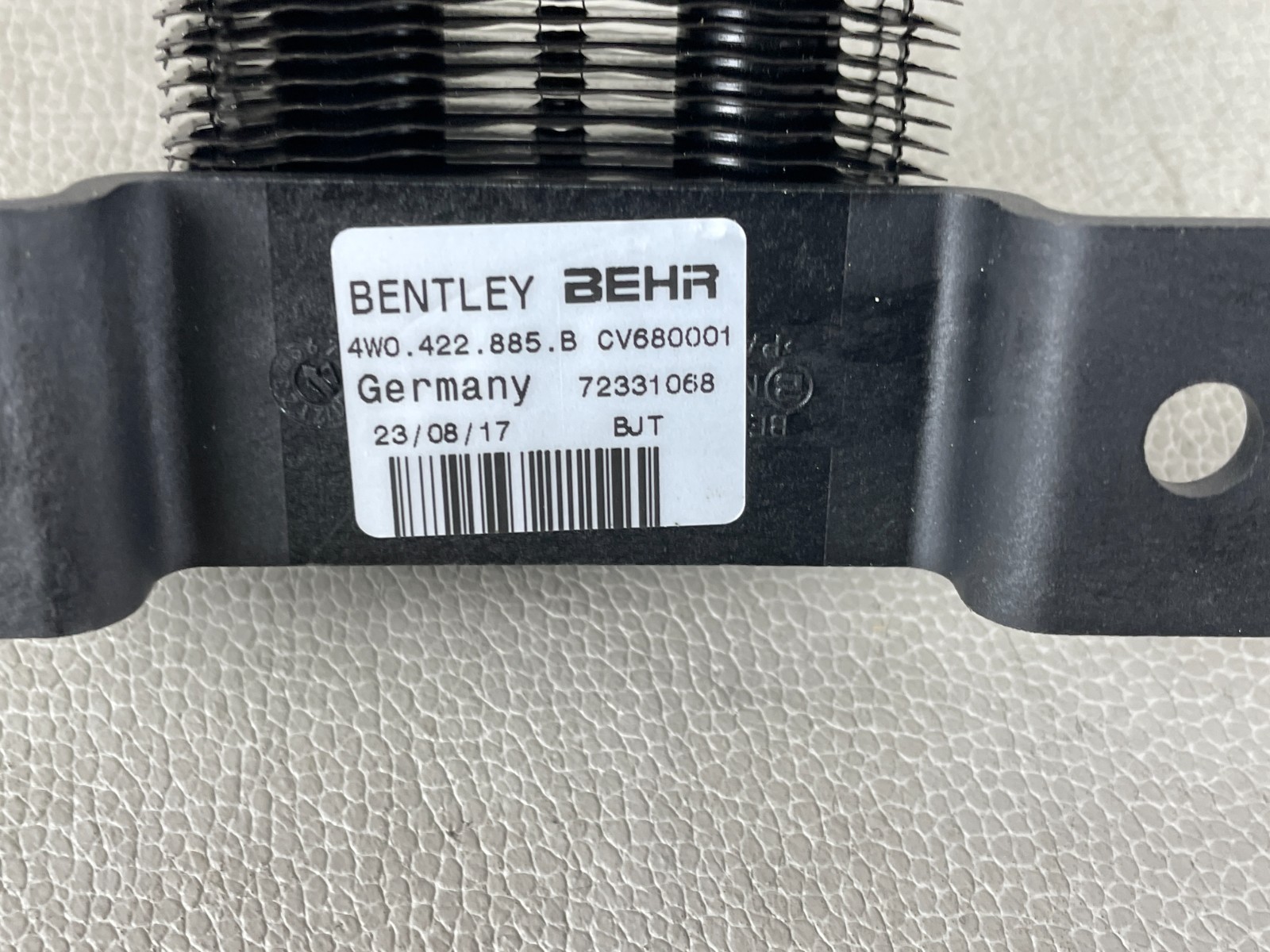 New! 2013-2017 Bentley Continental GT, GTC, Flying Spur Oil Cooler OEM For 4.0L