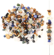 480Pcs Natural Chip Stone Small Crystal Beads Glass Gemstones Beads Irregular St