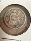 1871 Seated Liberty Half Dime - Silver