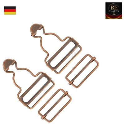Salbsever Dungaree Schnallen 2 Stück Metall Verstellbare Hosenträger Schnalle
