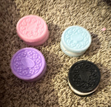 Oreo Cookie Style Squishy Squeeze Ball Stress Reliever Set Multicolor