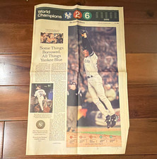 The New York Times New York Yankees World Champions NY 26 (2000) Newspaper